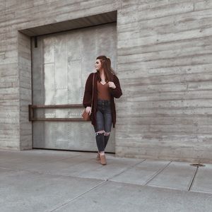 BALLOON SLEEVE CARDIGAN